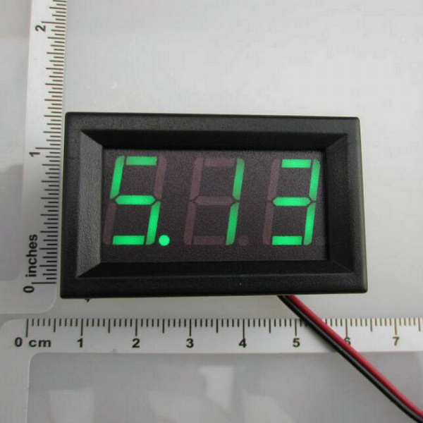 Часы атомобильные электронные светодиодные YB27T ( зеленый )